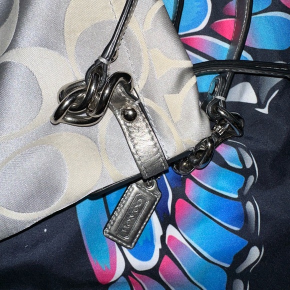 Vintage Coach Signature Sateen Brooke Hobo Bag - Picture 9 of 10